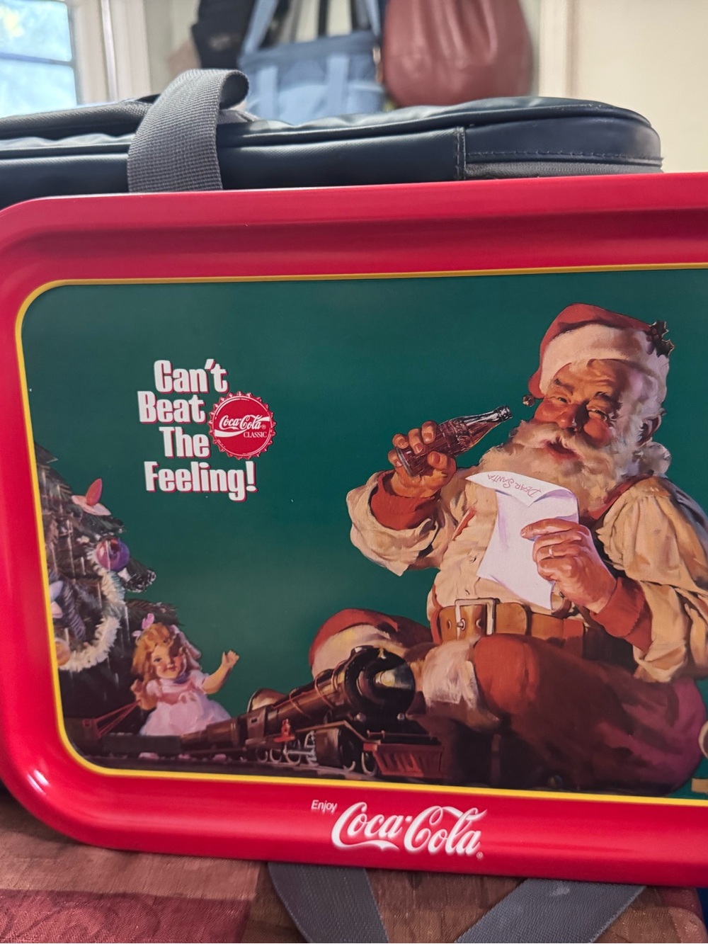 Coca Cola vintage Santa Metal Tray